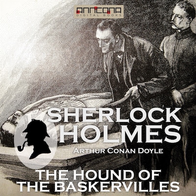 The Hound of the Baskervilles – omslag til lydbogen af Arthur Conan Doyle