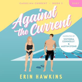 Against the Current – omslag till ljudboken av Erin Hawkins