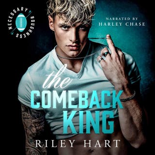 The Comeback King – omslag till ljudboken av Riley Hart