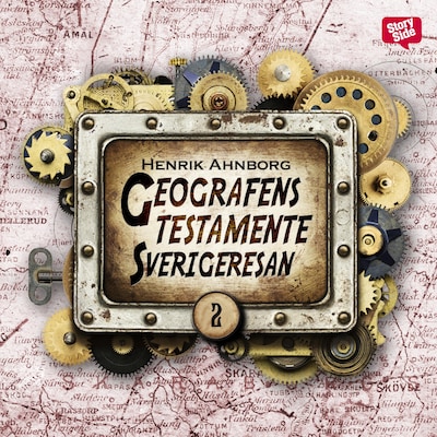 Geografens testamente - Del 2 – omslag till ljudboken av Henrik Ahnborg