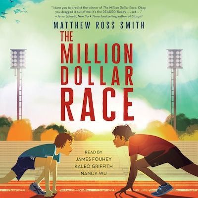 The Million Dollar Race – omslag til lydbogen af Matthew Ross Smith