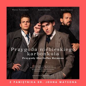 Przygoda niebieskiego karbonkuła – okładka audiobooka, autor Arthur Conan Doyle
