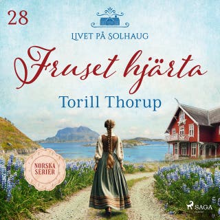 Fruset hjärta – omslag till ljudboken av Torill Thorup