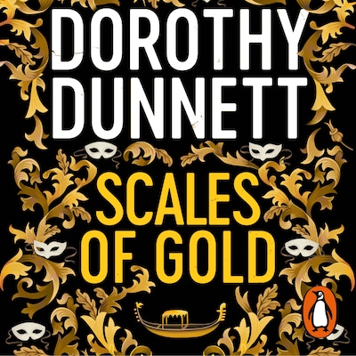 Scales Of Gold – omslag til lydbogen af Dorothy Dunnett