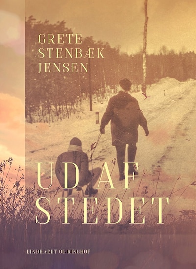 Ud af stedet – omslag til lydbogen af Grete Stenbæk Jensen