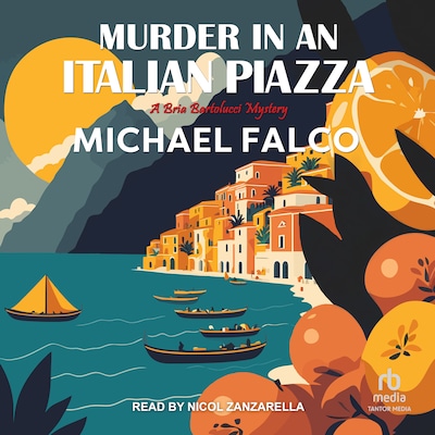 Murder in an Italian Piazza – omslag til lydbogen af Michael Falco