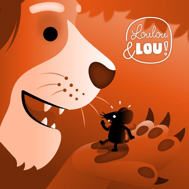 De Leeuw en de Muis – omslag van het luisterboek van Loulou en Lou