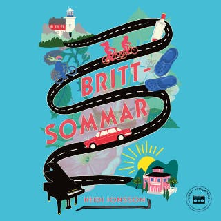 Brittsommar – omslag till ljudboken av Heidi Jonsson