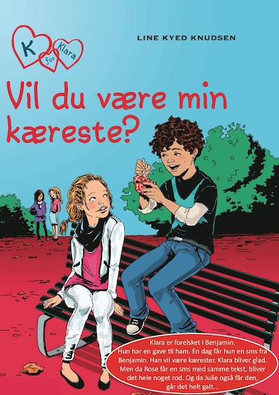 K for Klara 2: Vil du være min kæreste? – omslag til lydbogen af Line Kyed Knudsen