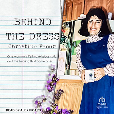Behind the Dress – omslag til lydbogen af Christine Faour