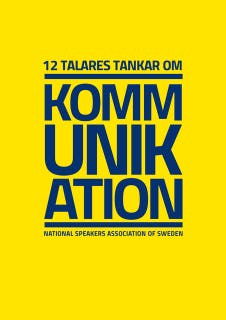 12 talares tankar om kommunikation – omslag till ljudboken av Anna Almberg,Anna Bellman,Antoni Lacinai,David Phillips,Inger Hansson,Johan Appel,Johan Dahl,Jon Forssell,Lena Skogholm,My Gross,Patrik Nordkvist,Sofia Karlsson