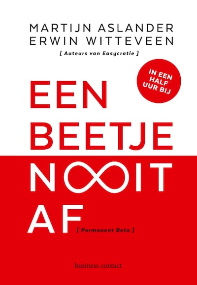 Een beetje Nooit Af – omslag van het luisterboek van Martijn Aslander, Erwin Witteveen