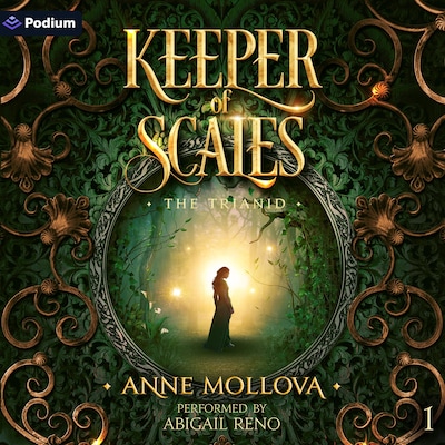 Keeper of Scales – omslag til lydbogen af Anne Mollova