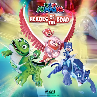 PJ Masks - Heroes of the Road – omslag van het luisterboek van eOne
