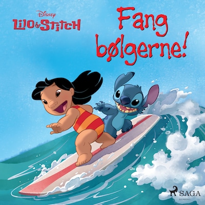 Lilo & Stitch - Fang bølgerne! – omslag til lydbogen af Disney