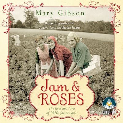 Jam and Roses – omslag til lydbogen af Mary Gibson