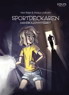 Handbollsmysteriet – omslag till ljudboken av Mari Bister,Markus Lindholm