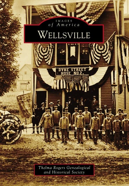 Wellsville – omslag til lydbogen af Thelma Rogers Genealogical And Historical Society