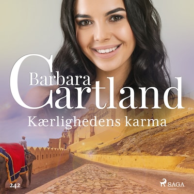 Kærlighedens karma – omslag til lydbogen af Barbara Cartland