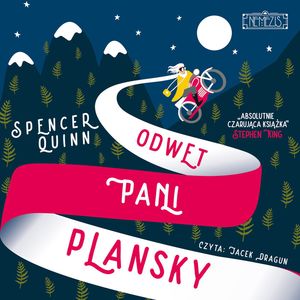 Odwet pani Plansky – okładka audiobooka, autor Spencer Quinn