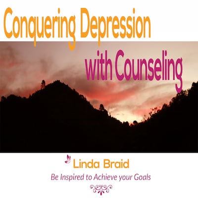 Conquering Depression with Counseling – omslag van het luisterboek van Linda Braid