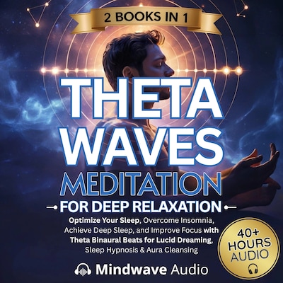 Theta Waves Meditation for Deep Relaxation – omslag til lydbogen af Mindwave Audio