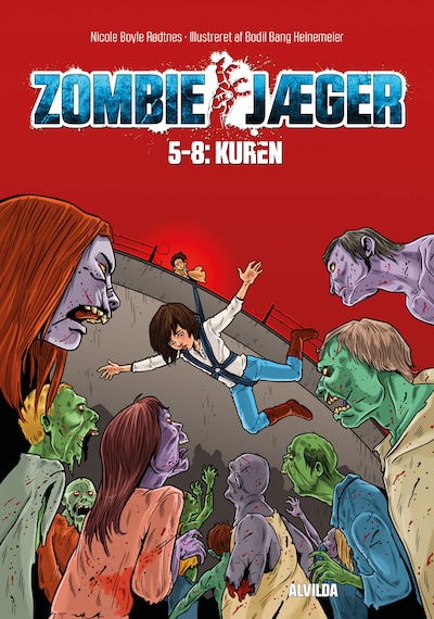 Zombie-jæger: Kuren (samlebind 2) – omslag til lydbogen af Nicole Boyle Rødtnes