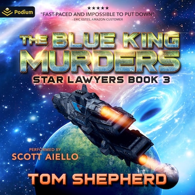 The Blue King Murders – omslag til lydbogen af Tom Shepherd