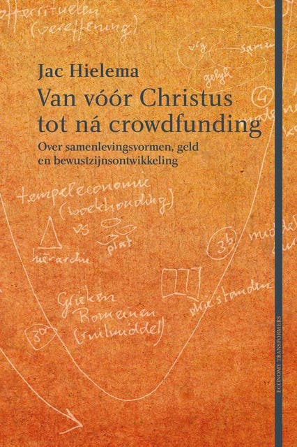 Van vóór Christus tot ná crowdfunding: Over samenlevingsvormen, geld en bewustzijnsontwikkeling – omslag van het luisterboek van Jac Hielema