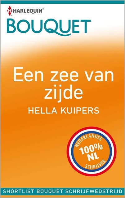 Een zee van zijde: Bouquet schrijfwedstrijd 2014 – omslag van het luisterboek van Hella Kuipers