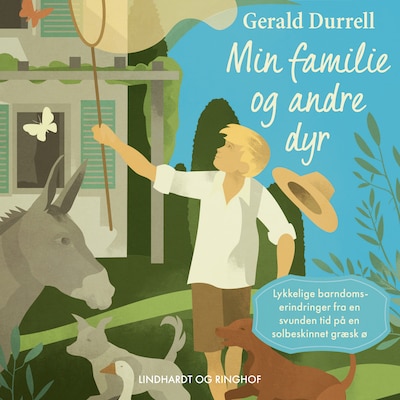 Min familie og andre dyr – omslag til lydbogen af Gerald Durrell