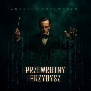 Przewrotny przybysz – okładka audiobooka, autor Andrzej Przewrocki
