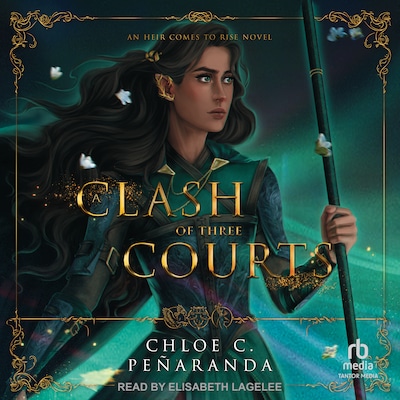 A Clash of Three Courts – omslag til lydbogen af Chloe C. Peñaranda