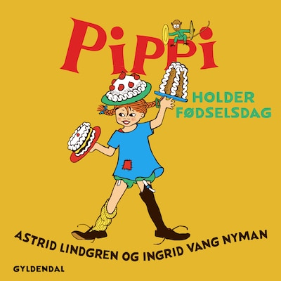 Pippi holder fødselsdag – omslag til lydbogen af Astrid Lindgren