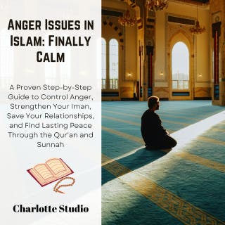 Anger Issues in Islam: Finally Calm: A Proven Step-by-Step Guide to Control Anger, Strengthen Your Iman, Save Your Relationships, and Find Lasting Peace Through the Qur'an and Sunnah – omslag till ljudboken av Charlotte Studio