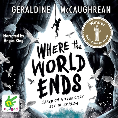 Where the World Ends – omslag til lydbogen af Geraldine McCaughrean