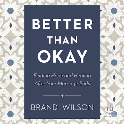 Better Than Okay – omslag til lydbogen af Brandi Wilson