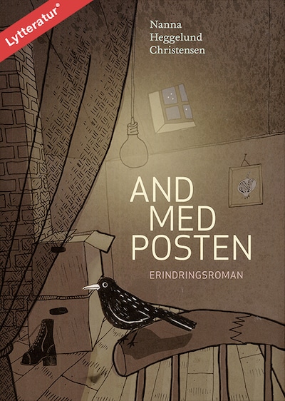 And med posten – omslag til lydbogen af Nanna Heggelund Christensen