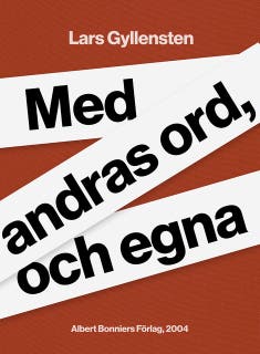 Med andras ord, och egna – omslag till ljudboken av Lars Gyllensten