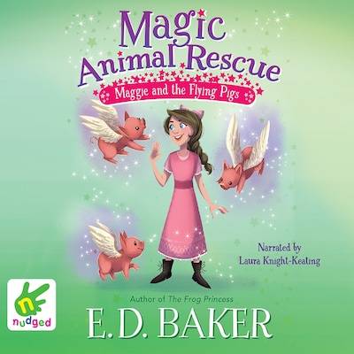 Maggie and the Flying Pigs – omslag til lydbogen af E.D. Baker
