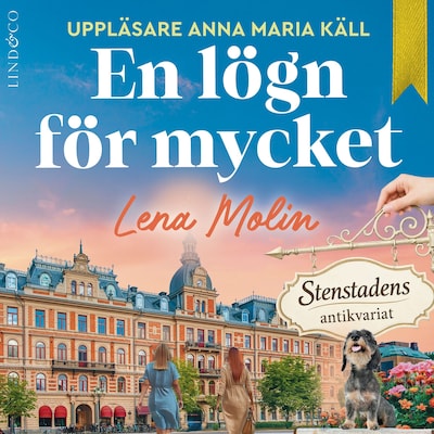 En lögn för mycket – omslag till ljudboken av Lena Molin