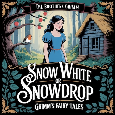 Snow White, or Snowdrop (Grimm's Fairy Tales) – omslag til lydbogen af Brothers Grimm