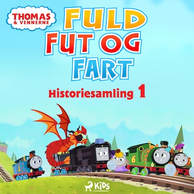 Thomas og vennerne – Fuld fut og fart – Historiesamling 1 – omslag til lydbogen af Mattel