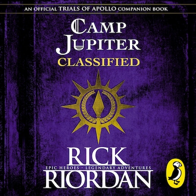 Camp Jupiter Classified – omslag til lydbogen af Rick Riordan