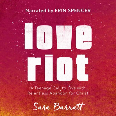 Love Riot – omslag til lydbogen af Sara Barratt