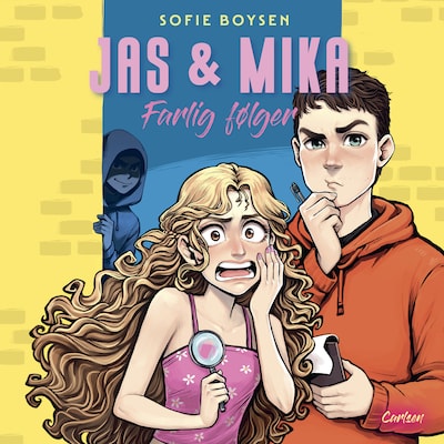 Jas & Mika – Farlig følger – omslag til lydbogen af Sofie Boysen