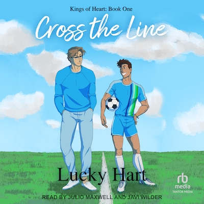 Cross the Line – omslag til lydbogen af Lucky Hart