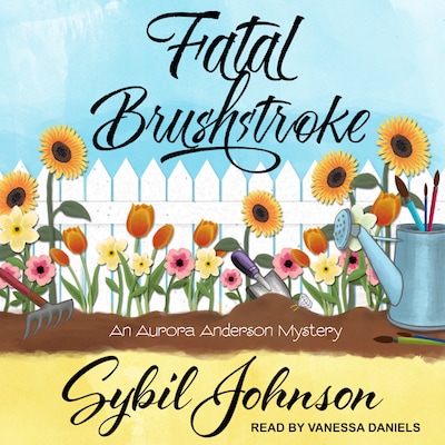 Fatal Brushstroke – omslag til lydbogen af Sybil Johnson