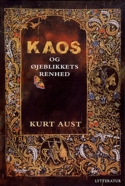 Kaos og øjeblikkets renhed – omslag til lydbogen af Kurt Aust