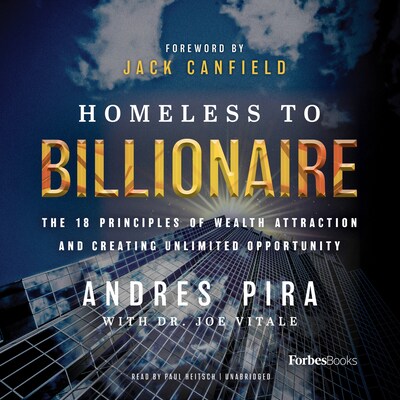 Homeless to Billionaire – omslag til lydbogen af Andres Pira